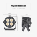 Bigdipper 4 * 50W 2IN1 COB 200W impermeable frío fresco blanco par 65 led par luz 2021 Nuevo